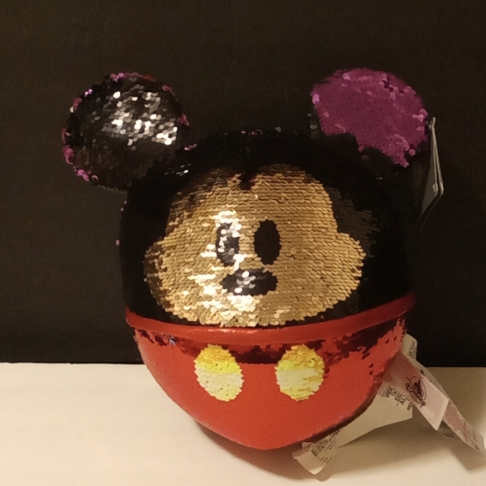 DISNEY PARKS Mickey mouse 10 INCHES SEQUIN PLUSH